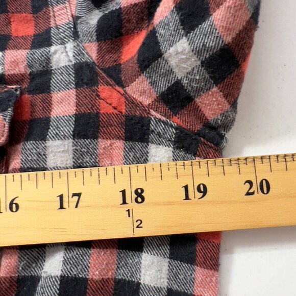 Vintage Harley-Davidson Embroidered Red/Black Plaid Flannel Button Down.Shirt L - Picture 13 of 14